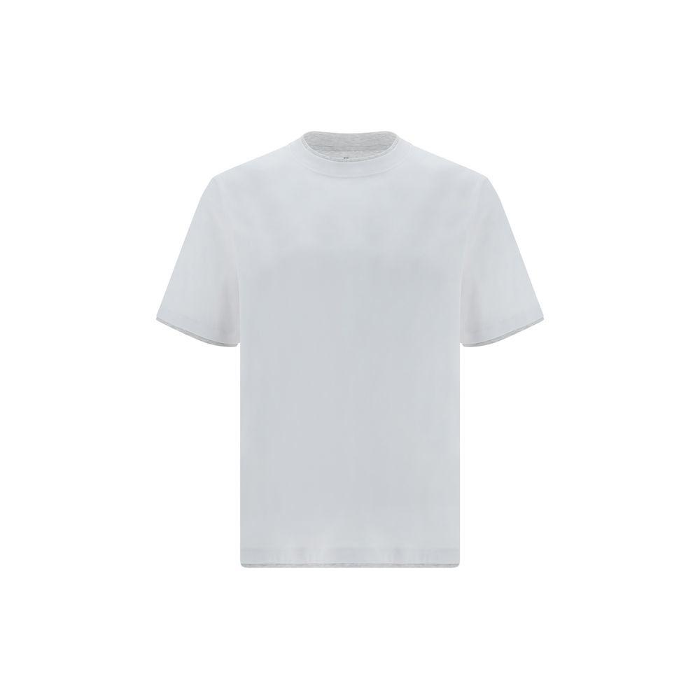Camiseta de algodón blanca Brunello Cucinelli