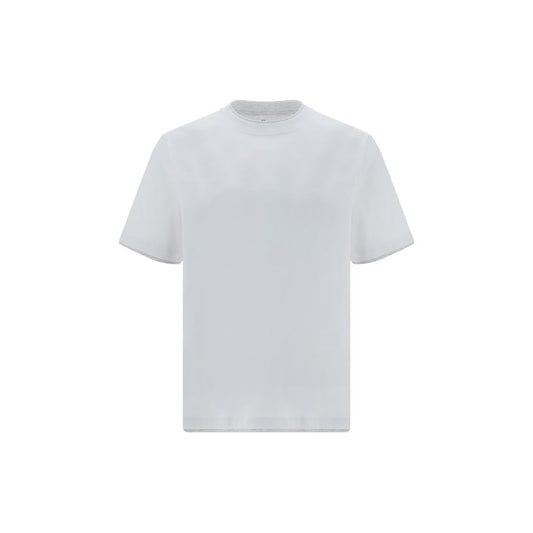 Camiseta de algodón blanca Brunello Cucinelli