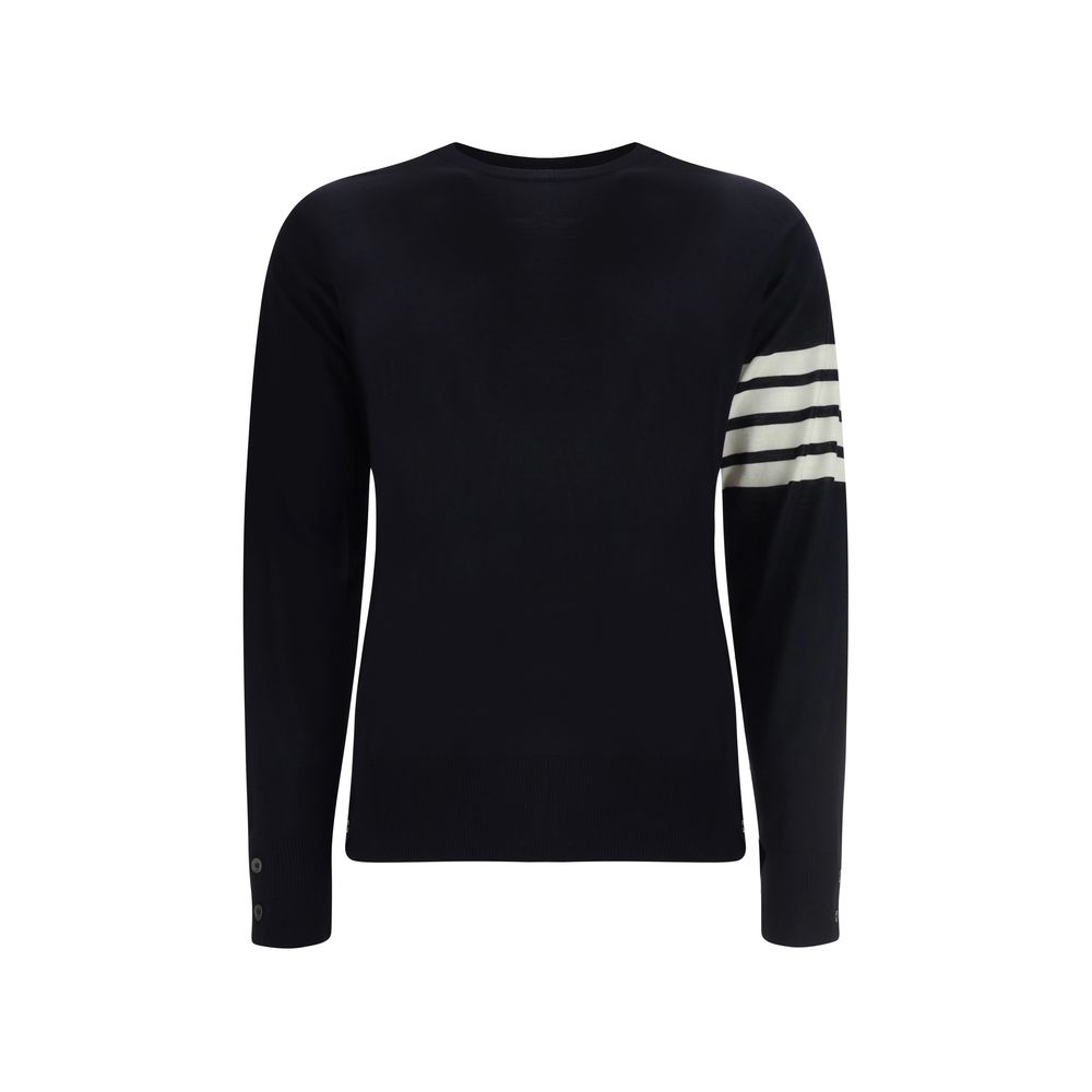 Sudadera Thom Browne de lana azul con diseño Aries
