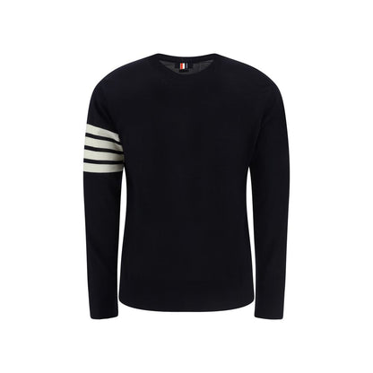 Sudadera Thom Browne de lana azul con diseño Aries