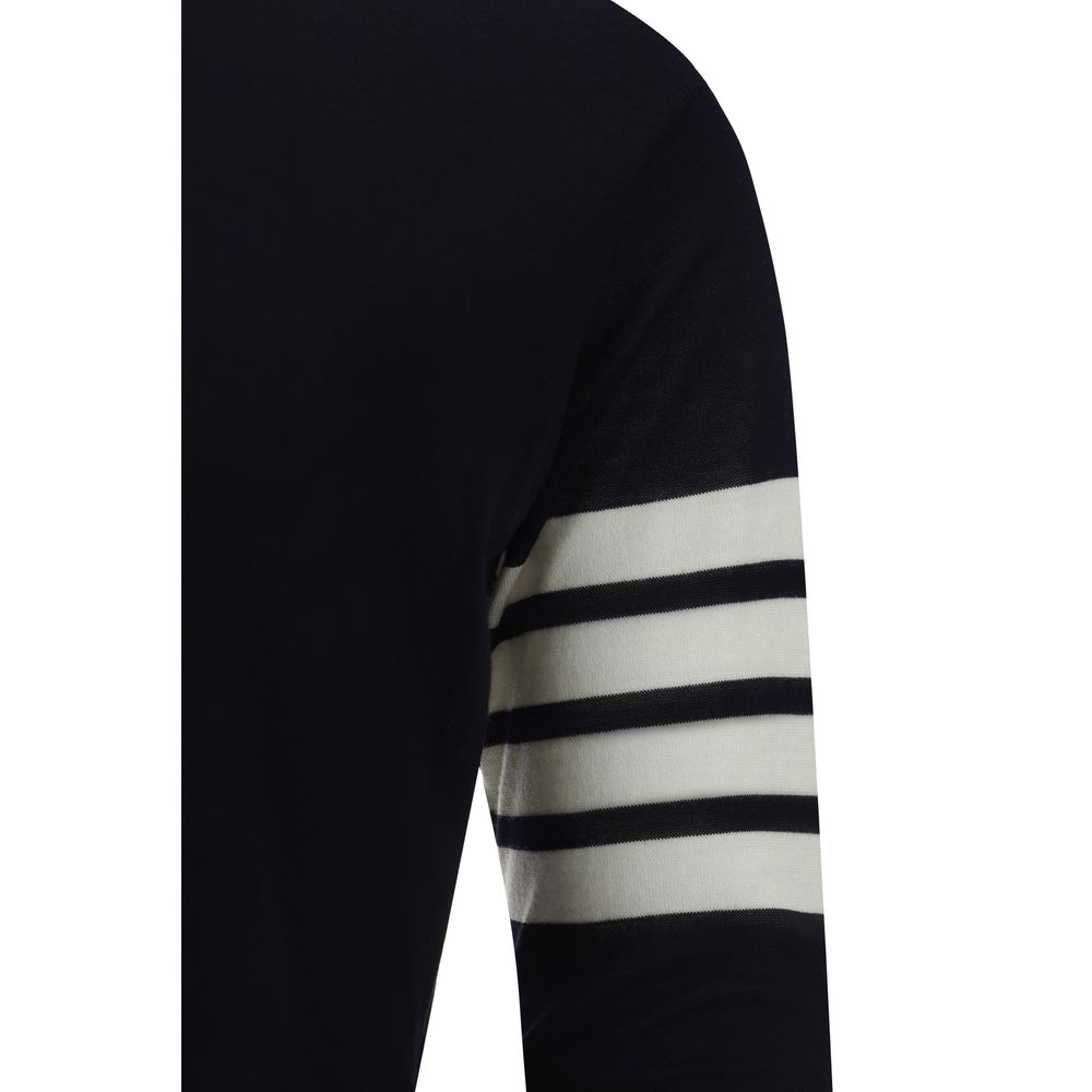 Sudadera Thom Browne de lana azul con diseño Aries