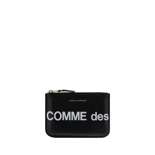 Cartera Comme Des Garçons de Piel de Becerro Negra