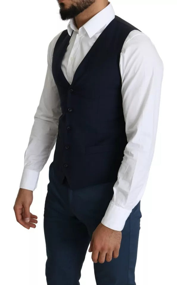 Chaleco formal para hombre Dolce & Gabbana azul marino