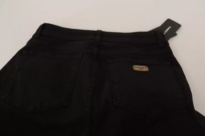 Pantalones vaqueros pitillo elásticos de algodón negro de Dolce & Gabbana