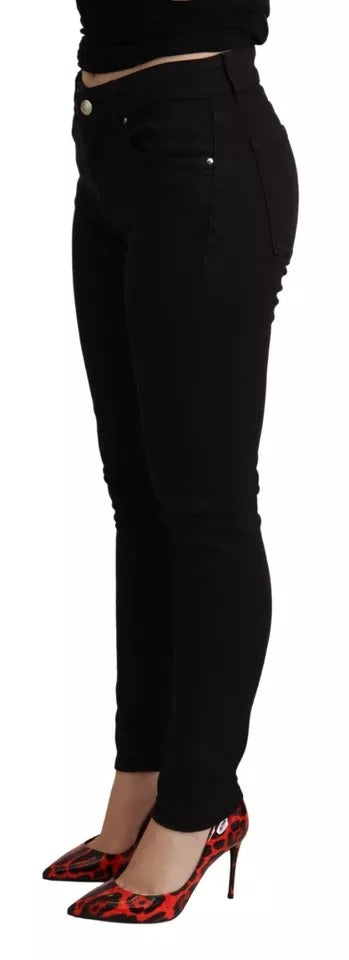 Pantalones vaqueros pitillo elásticos de algodón negro de Dolce & Gabbana