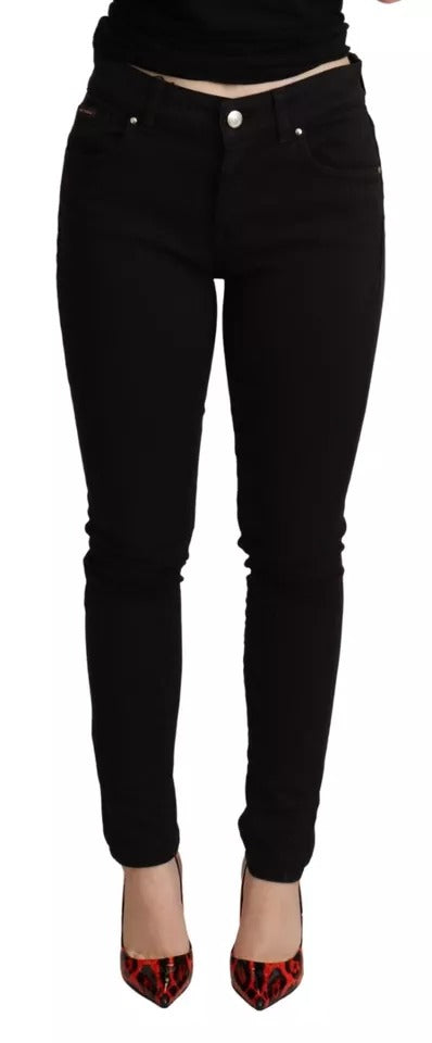 Pantalones vaqueros pitillo elásticos de algodón negro de Dolce & Gabbana