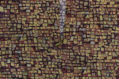 Camisa de seda con estampado de mosaico multicolor de Dolce & Gabbana