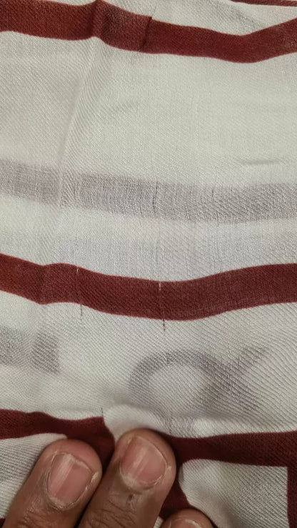 Pañuelo Dolce & Gabbana blanco rojo estampado de chal de modal