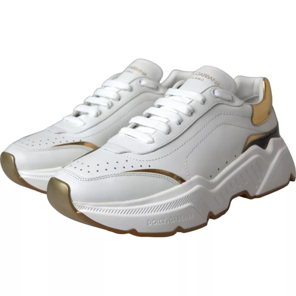 Zapatillas Dolce & Gabbana DAYMASTER de Oro Blanco y Piel para Hombre
