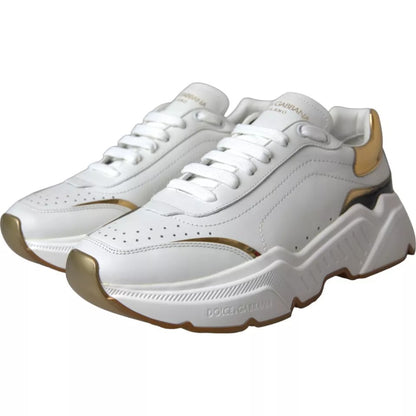 Zapatillas Dolce & Gabbana DAYMASTER de Oro Blanco y Piel para Hombre