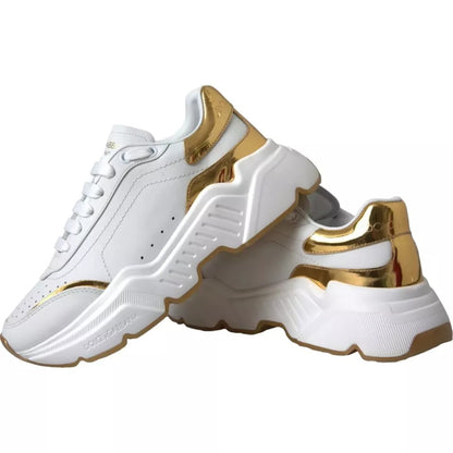 Zapatillas Dolce & Gabbana DAYMASTER de Oro Blanco y Piel para Hombre
