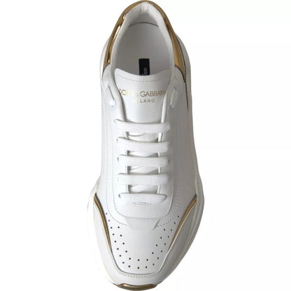 Zapatillas Dolce & Gabbana DAYMASTER de Oro Blanco y Piel para Hombre