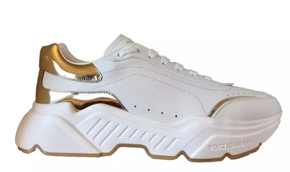Zapatillas Dolce & Gabbana DAYMASTER de Oro Blanco y Piel para Hombre