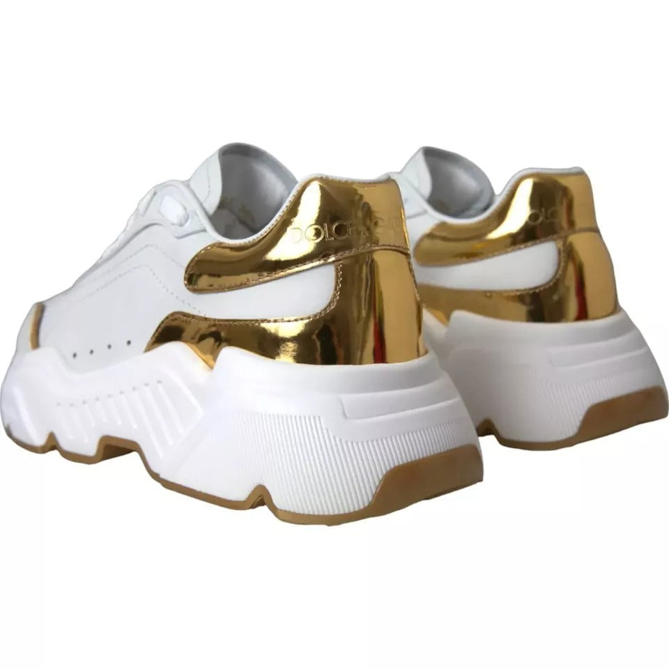 Zapatillas Dolce & Gabbana DAYMASTER de Oro Blanco y Piel para Hombre