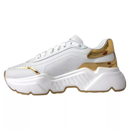 Zapatillas Dolce & Gabbana DAYMASTER de Oro Blanco y Piel para Hombre