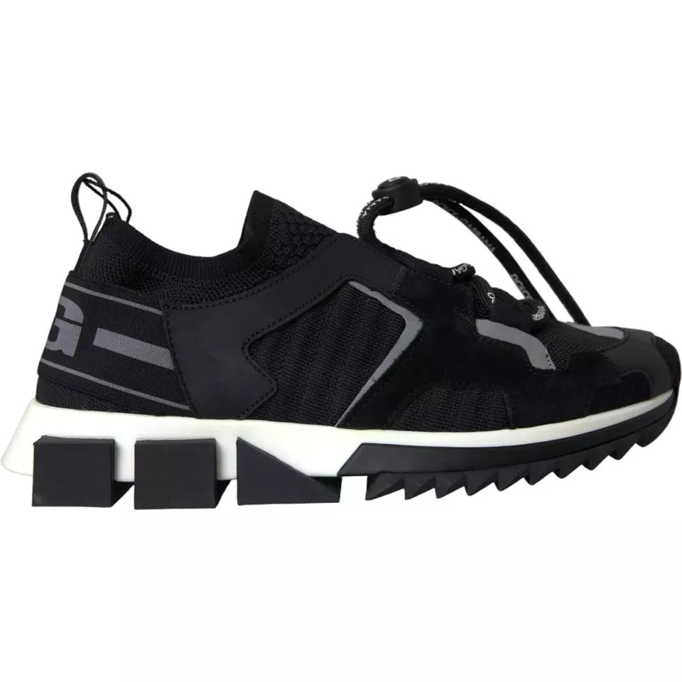 Zapatillas de hombre Dolce & Gabbana Sorrento con logo en blanco y negro