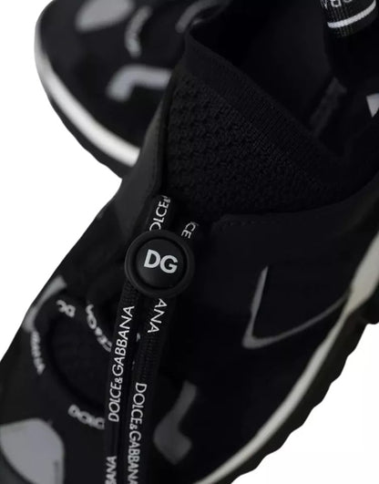 Zapatillas de hombre Dolce & Gabbana Sorrento con logo en blanco y negro