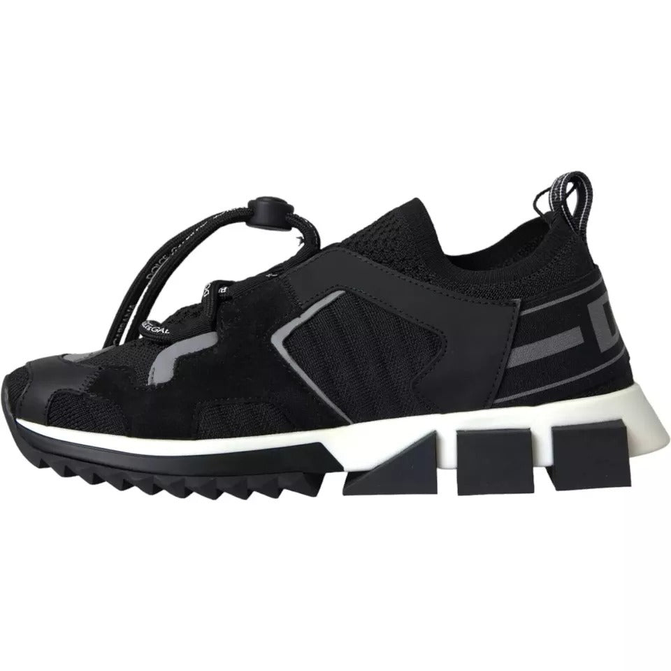 Zapatillas de hombre Dolce & Gabbana Sorrento con logo en blanco y negro