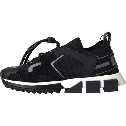 Zapatillas de hombre Dolce & Gabbana Sorrento con logo en blanco y negro