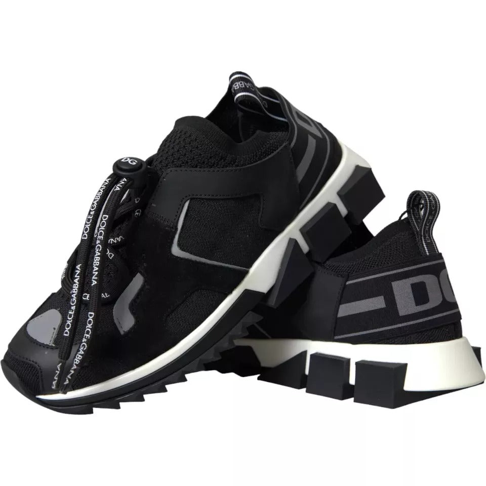 Zapatillas de hombre Dolce & Gabbana Sorrento con logo en blanco y negro