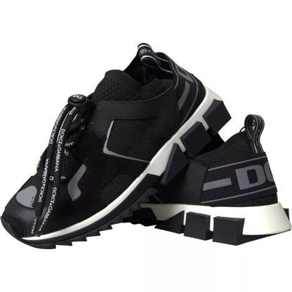 Zapatillas de hombre Dolce & Gabbana Sorrento con logo en blanco y negro