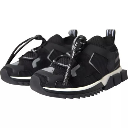 Zapatillas de hombre Dolce & Gabbana Sorrento con logo en blanco y negro