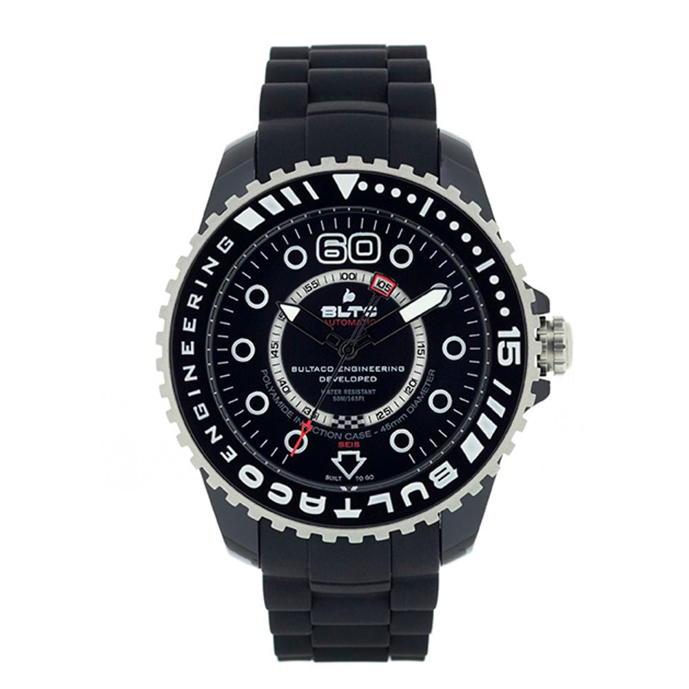 Reloj deportivo sintético negro Bultaco