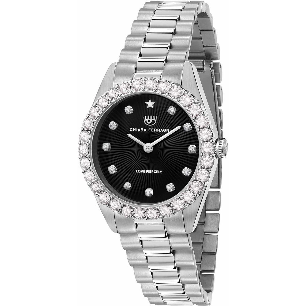 Reloj de vestir de acero inoxidable plateado Chiara Ferragni