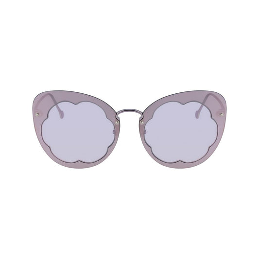 Gafas de sol de metal moradas Salvatore Ferragamo