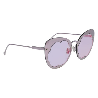 Gafas de sol de metal moradas Salvatore Ferragamo