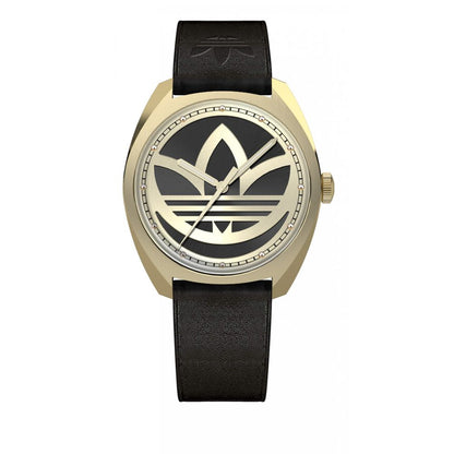 Reloj de vestir Adidas de cuero negro