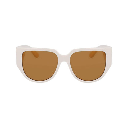 Gafas de sol Ferragamo blancas inyectadas en Bio