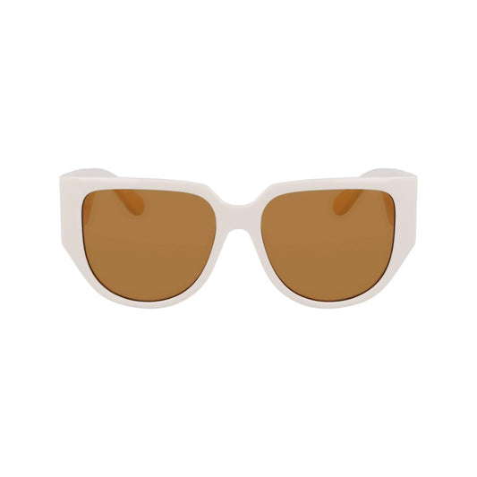 Gafas de sol Ferragamo blancas inyectadas en Bio