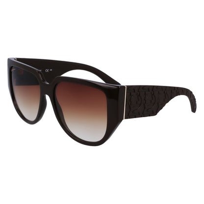 Gafas de sol Ferragamo marrones inyectadas en bio