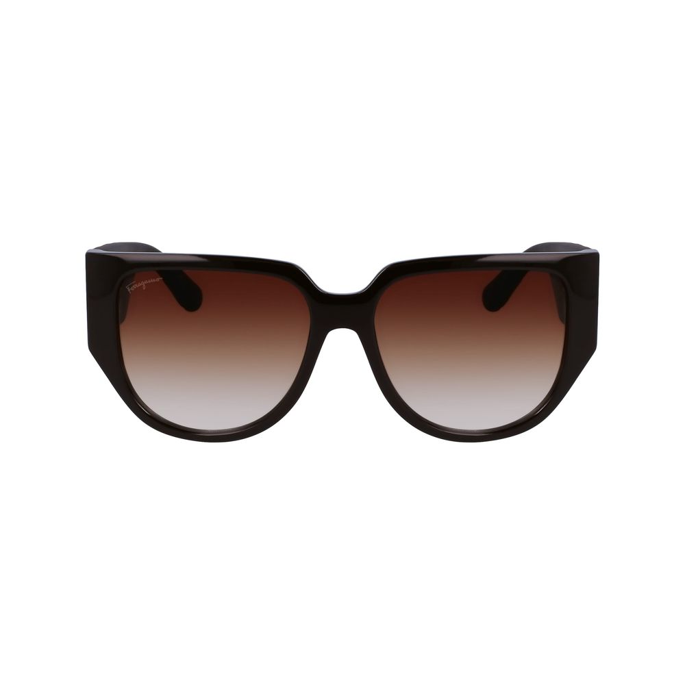 Gafas de sol Ferragamo marrones inyectadas en bio