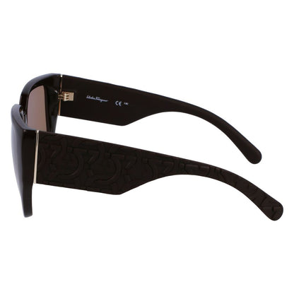 Gafas de sol Ferragamo marrones inyectadas en bio