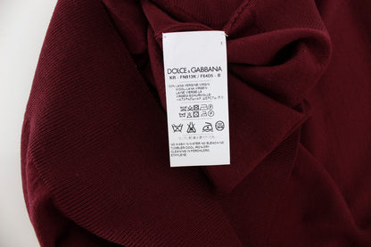 Chaleco jersey sin mangas rojo de cuello redondo Dolce & Gabbana