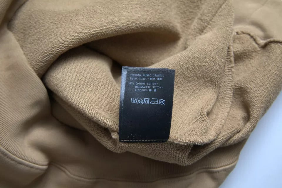 Sudadera con capucha Balenciaga de algodón marrón con rizo Symbolic