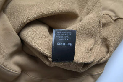 Sudadera con capucha Balenciaga de algodón marrón con rizo Symbolic