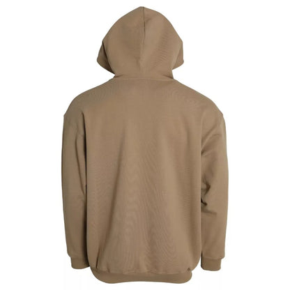 Sudadera con capucha Balenciaga de algodón marrón con rizo Symbolic