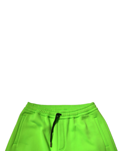Bermudas cargo con estampado de patchwork verdes de Dolce & Gabbana