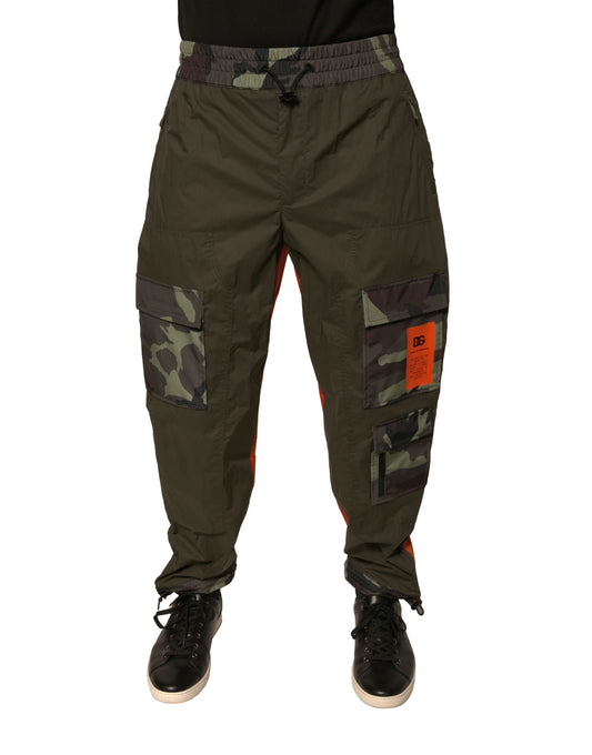 Pantalones cargo de chándal Dolce & Gabbana de camuflaje multicolor