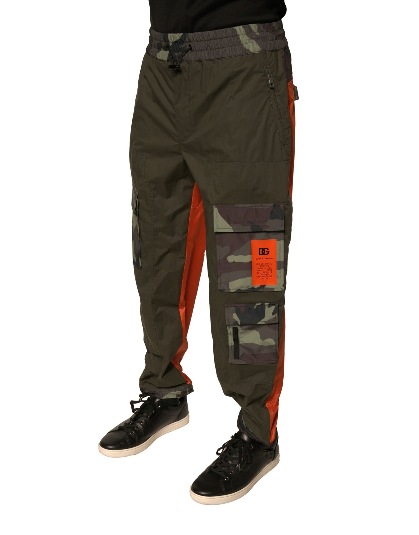 Pantalones cargo de chándal Dolce & Gabbana de camuflaje multicolor