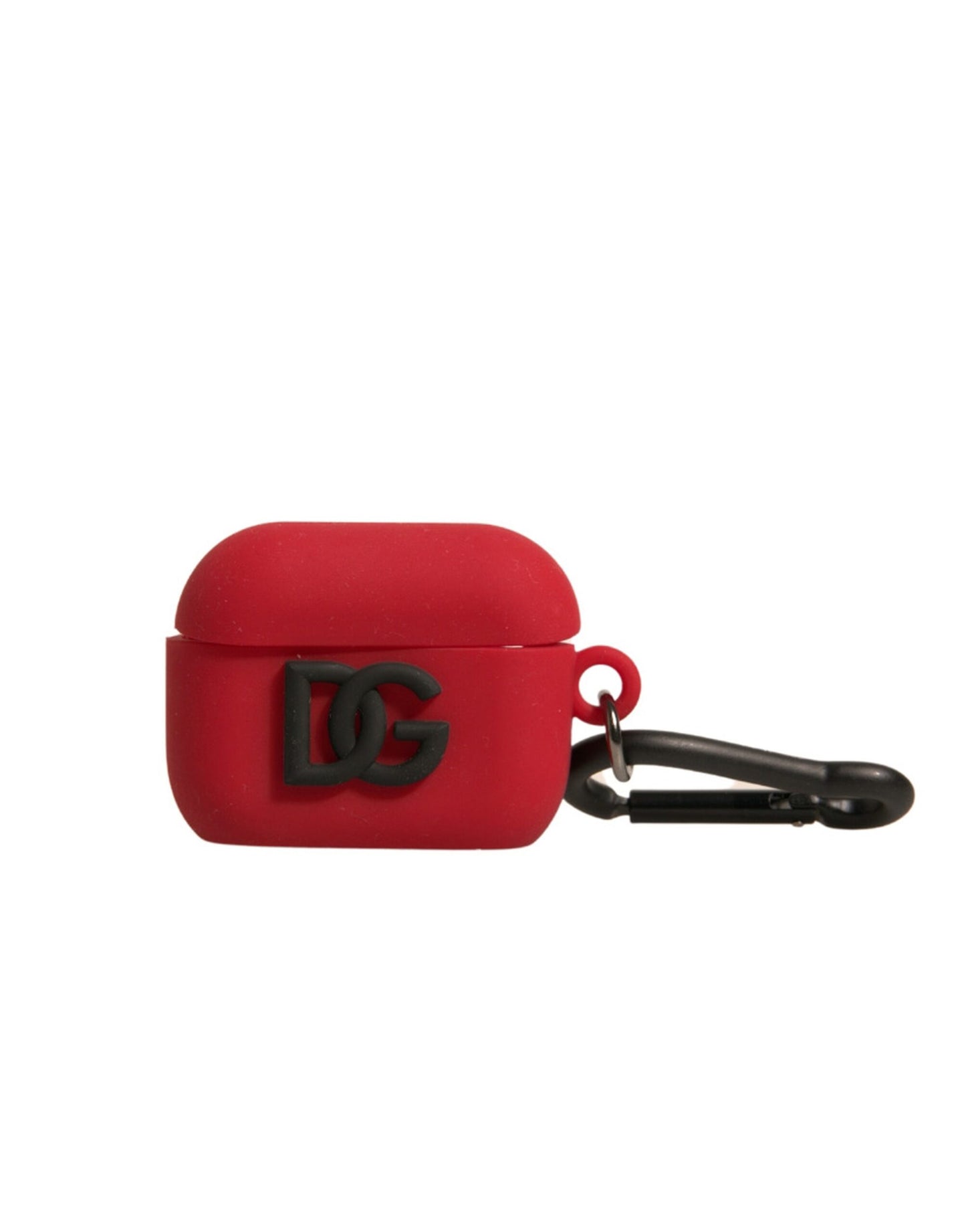 Funda para AirPods Dolce & Gabbana de silicona roja con logo en relieve