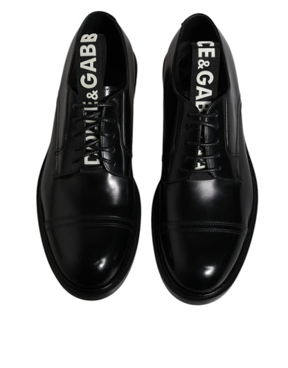 Zapatos de vestir Dolce & Gabbana Derby de piel charol negra con cordones