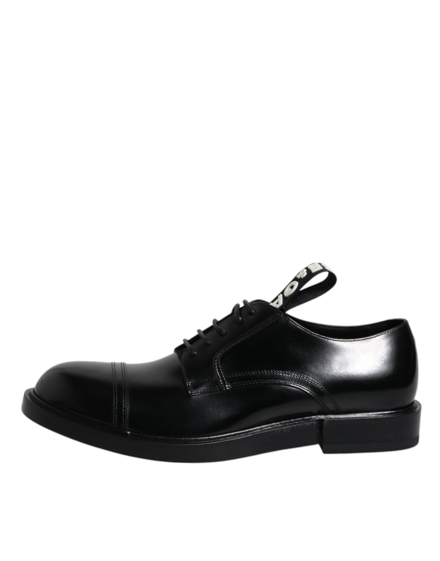 Zapatos de vestir Dolce & Gabbana Derby de piel charol negra con cordones