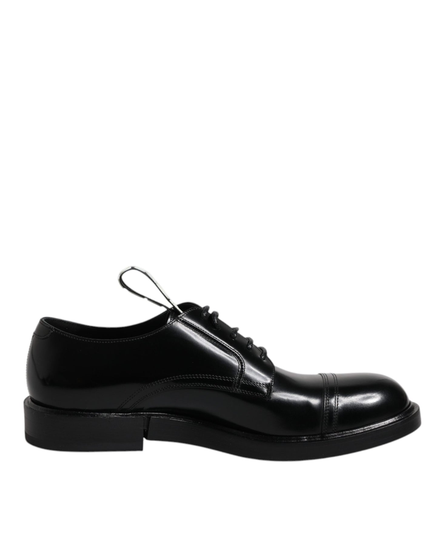 Zapatos de vestir Dolce & Gabbana Derby de piel charol negra con cordones
