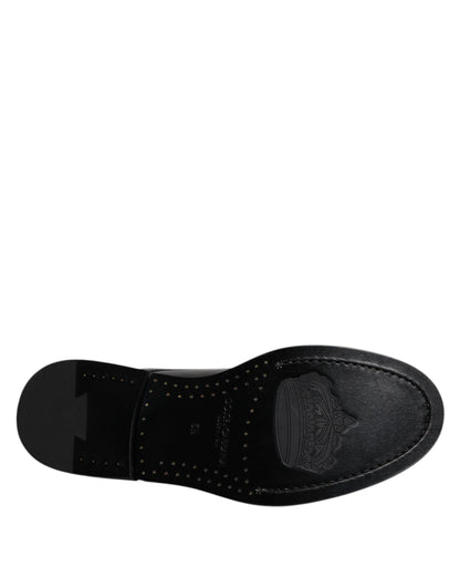 Zapatos de vestir Dolce & Gabbana Derby de piel charol negra con cordones
