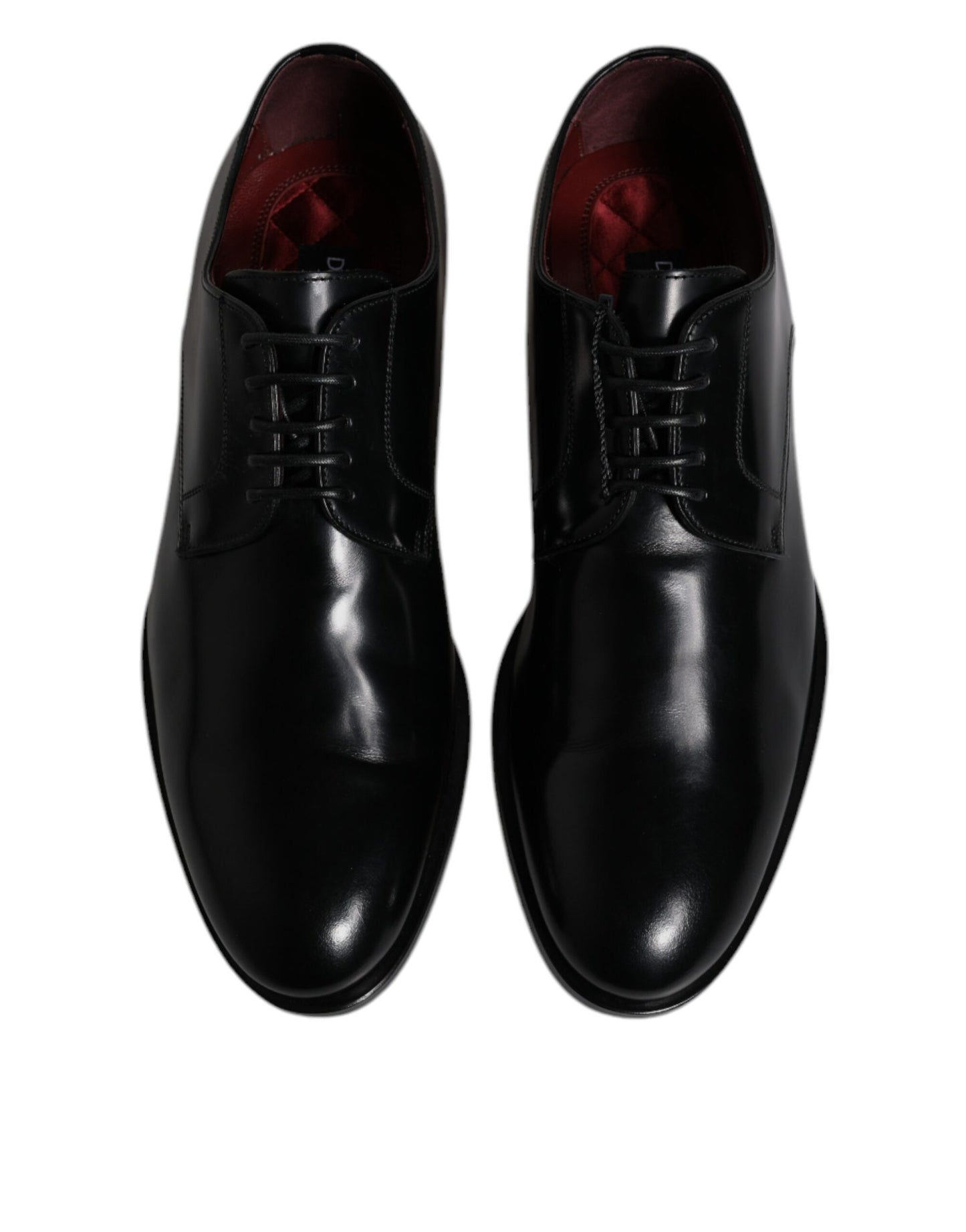 Zapatos de vestir formales Dolce & Gabbana Derby de piel de becerro negra con cordones