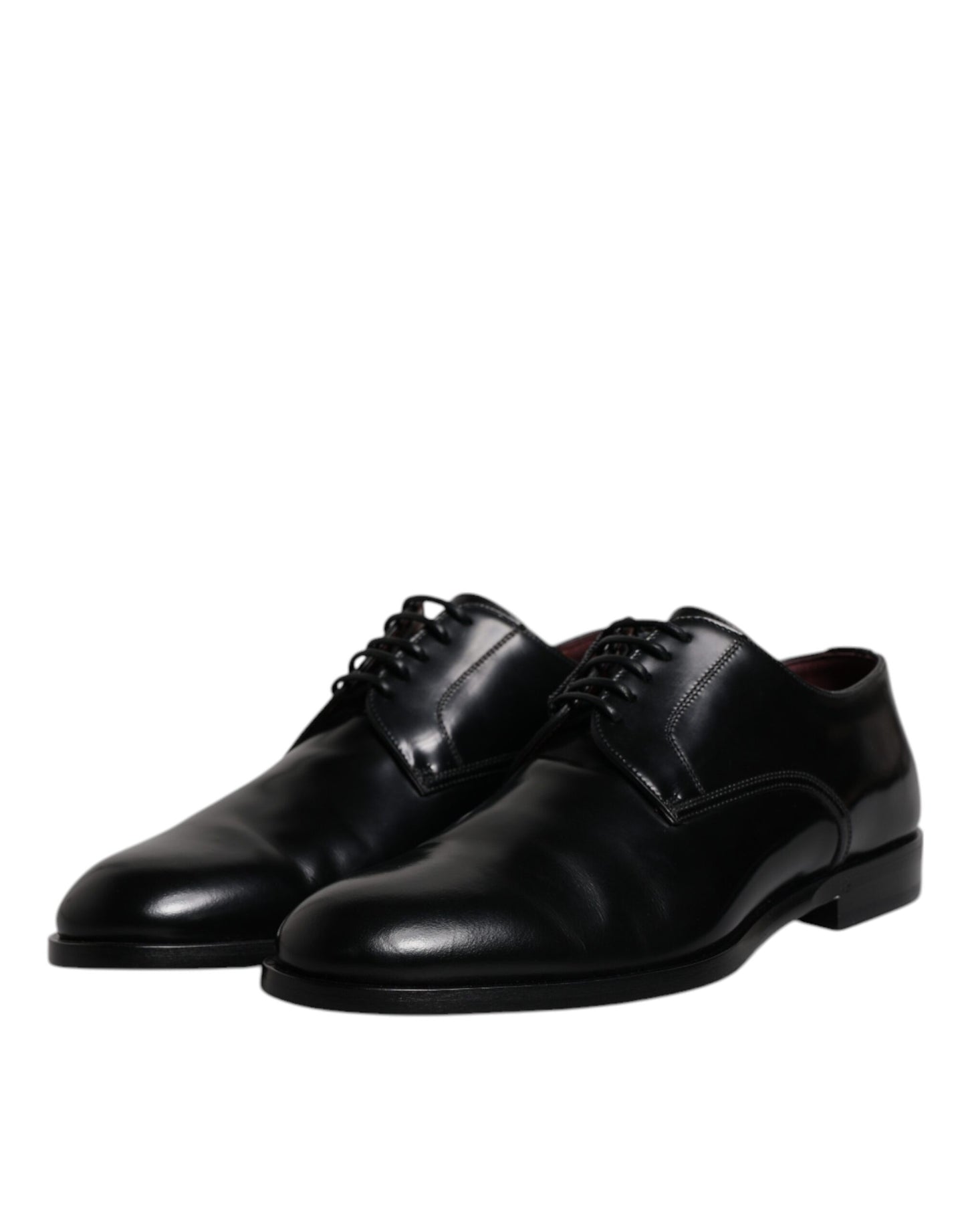 Zapatos de vestir formales Dolce & Gabbana Derby de piel de becerro negra con cordones